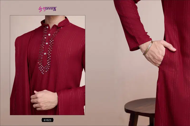 Modern Ethnics By Shubhvastra Mens Kurta Pajama With Dupatta Wholesale Online